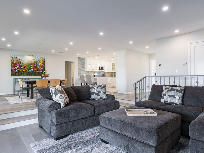 armchairs on a newly remodeled living room san diego ca