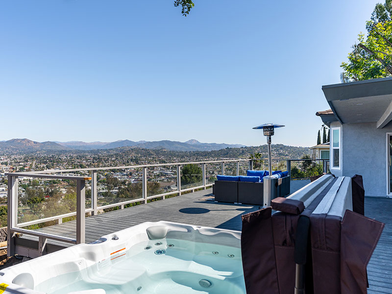 newly installed pool on a remodeled terrace san diego ca